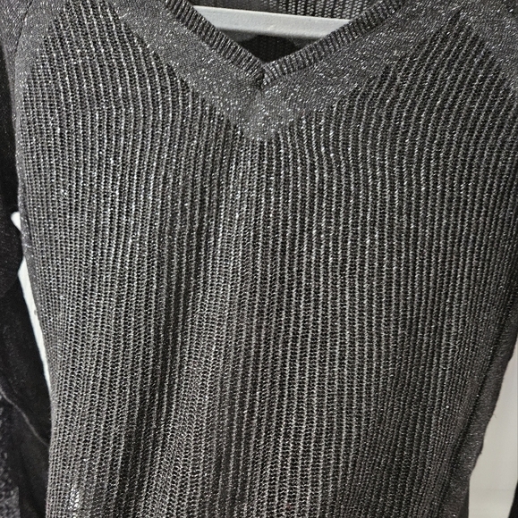 Lucky brand metallic crew neck sweater - Picture 4 of 7